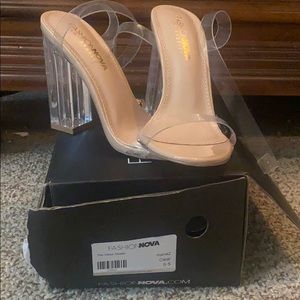 Brand New Fashion Nova Nude Heels